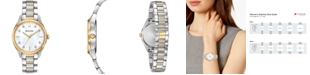 Bulova Women's Sutton Diamond-Accent Two-Tone Stainless Steel Bracelet Watch 32.5mm